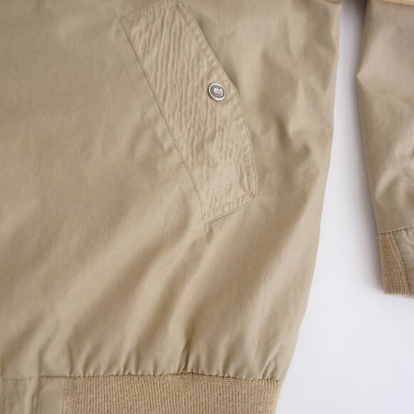 VTG 80s London Fog Outdoors Unlimited Taupe Zip Up Cotton Lined Bomber Coat 44L - Picture 5 of 8